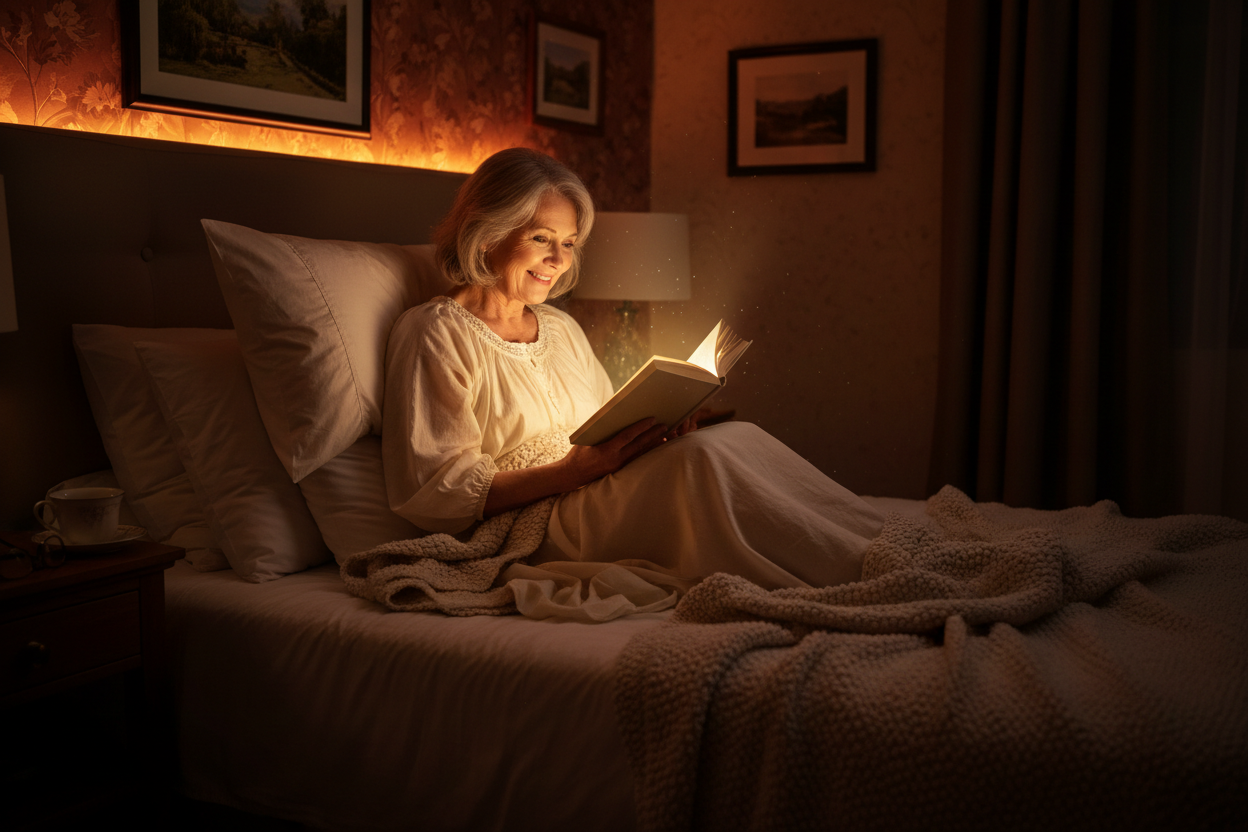 Keep everything, just remove the lamp that is on the book and make the light come out of the book.